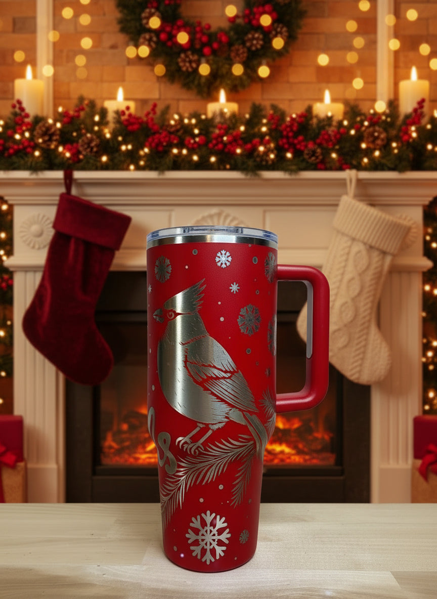 Cardinal 40oz Stainless Steel Tumbler - Hot Red – Atelier Dore