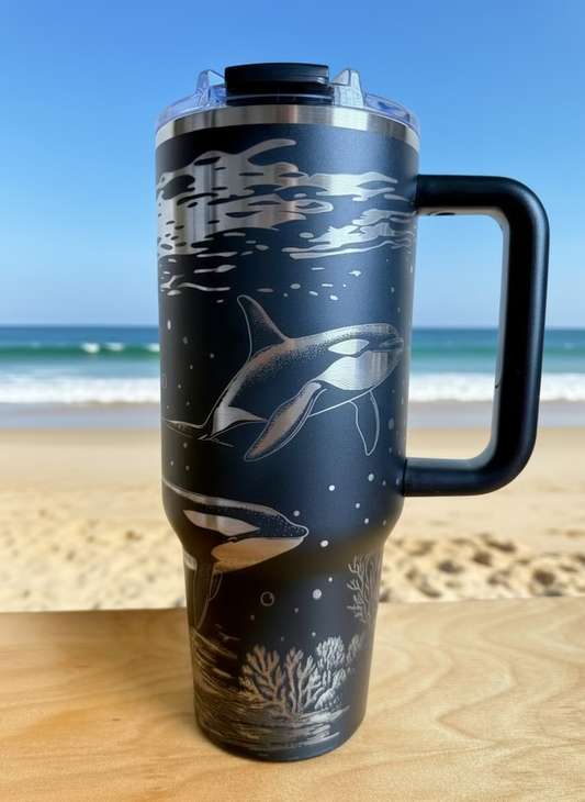 Ocean Majesty 40 oz Stainless Steel Tumbler