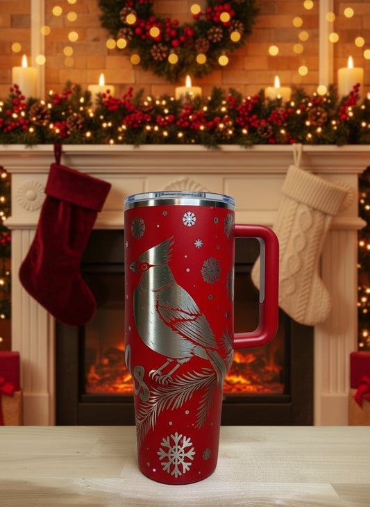 Cardinal 40oz Stainless Steel Tumbler - Hot Red