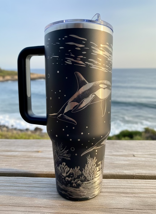 Ocean Majesty 40 oz Stainless Steel Tumbler